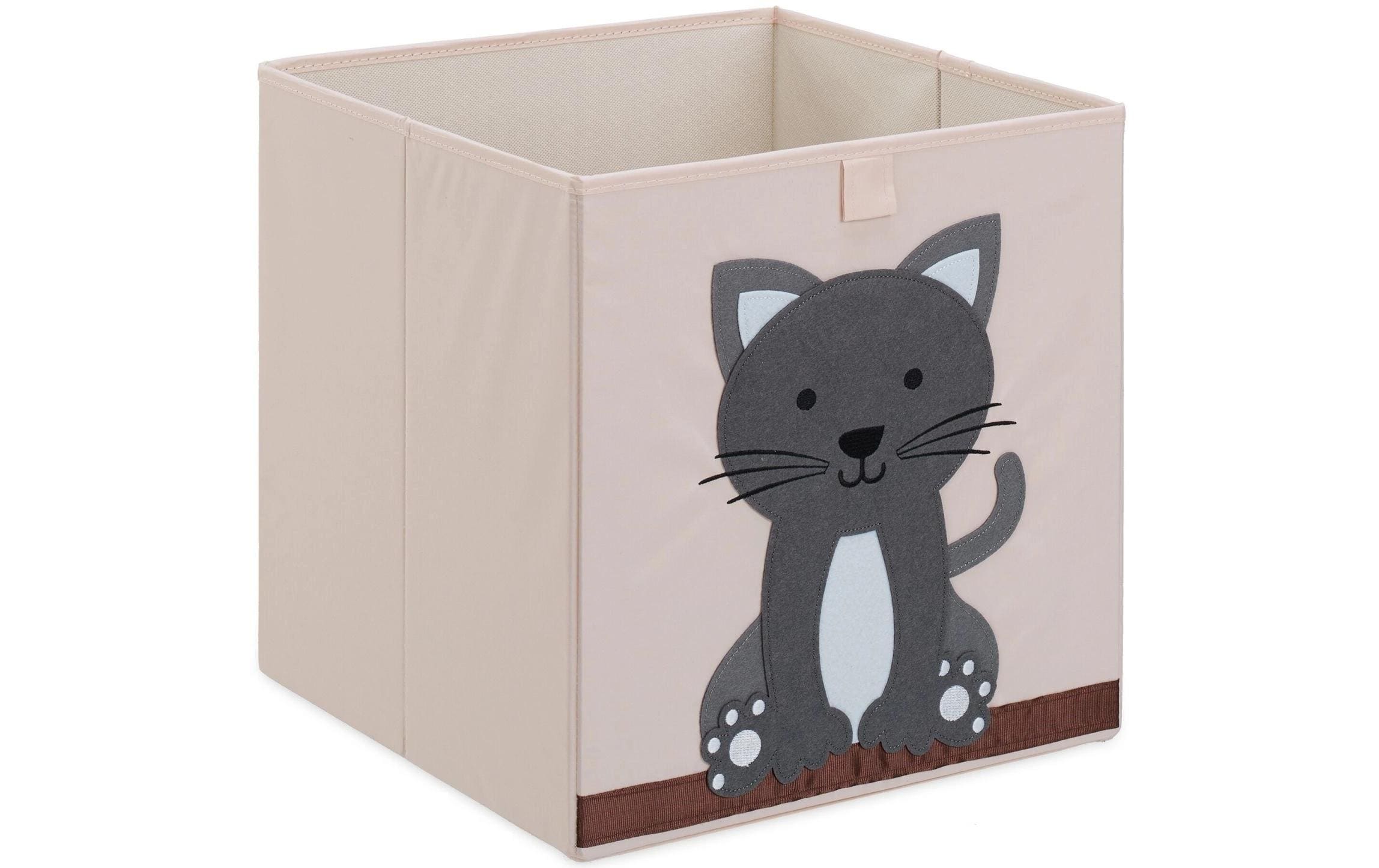 relaxdays Spielzeugbox Katze relaxdays Spielzeugbox Katze