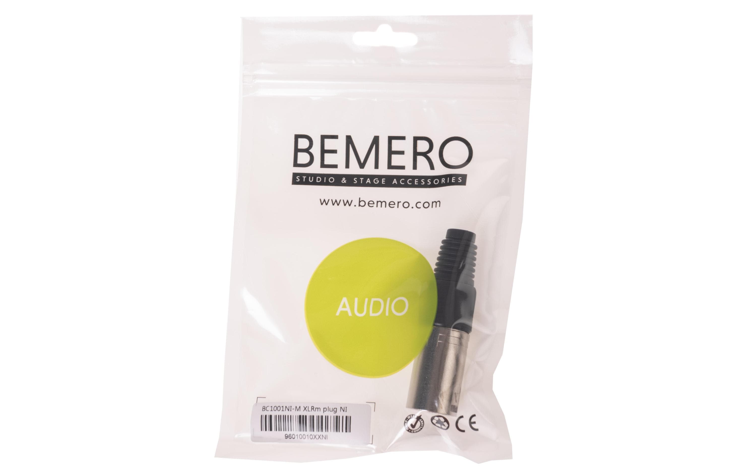 Bemero Stecker BC1001NI-M 3-Pol XLRm male Stecker Nickel