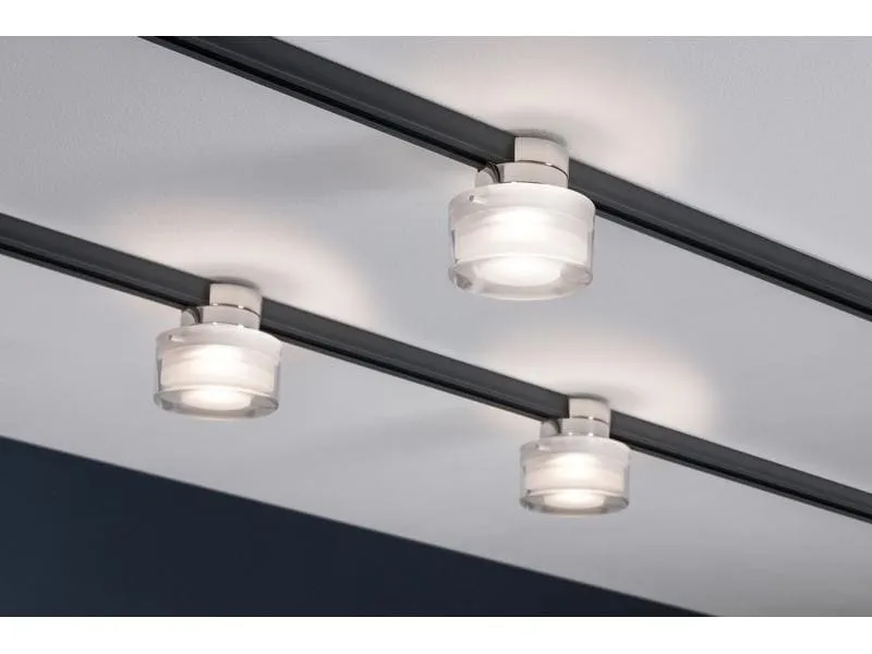 Paulmann LED Schienenspot URail Topa Dot, 5.2 W, 2700 K, Chrom/ Klar Paulmann LED Schienenspot URail Topa Dot, 5.2 W, 2700 K, Chrom/ Klar