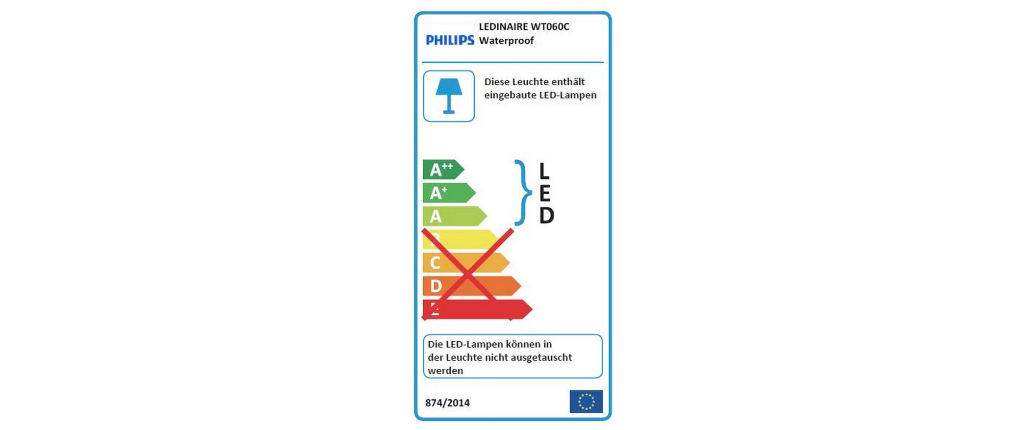Philips Professional Feuchtraumleuchte Ledinaire 840 PSU L1200 20W