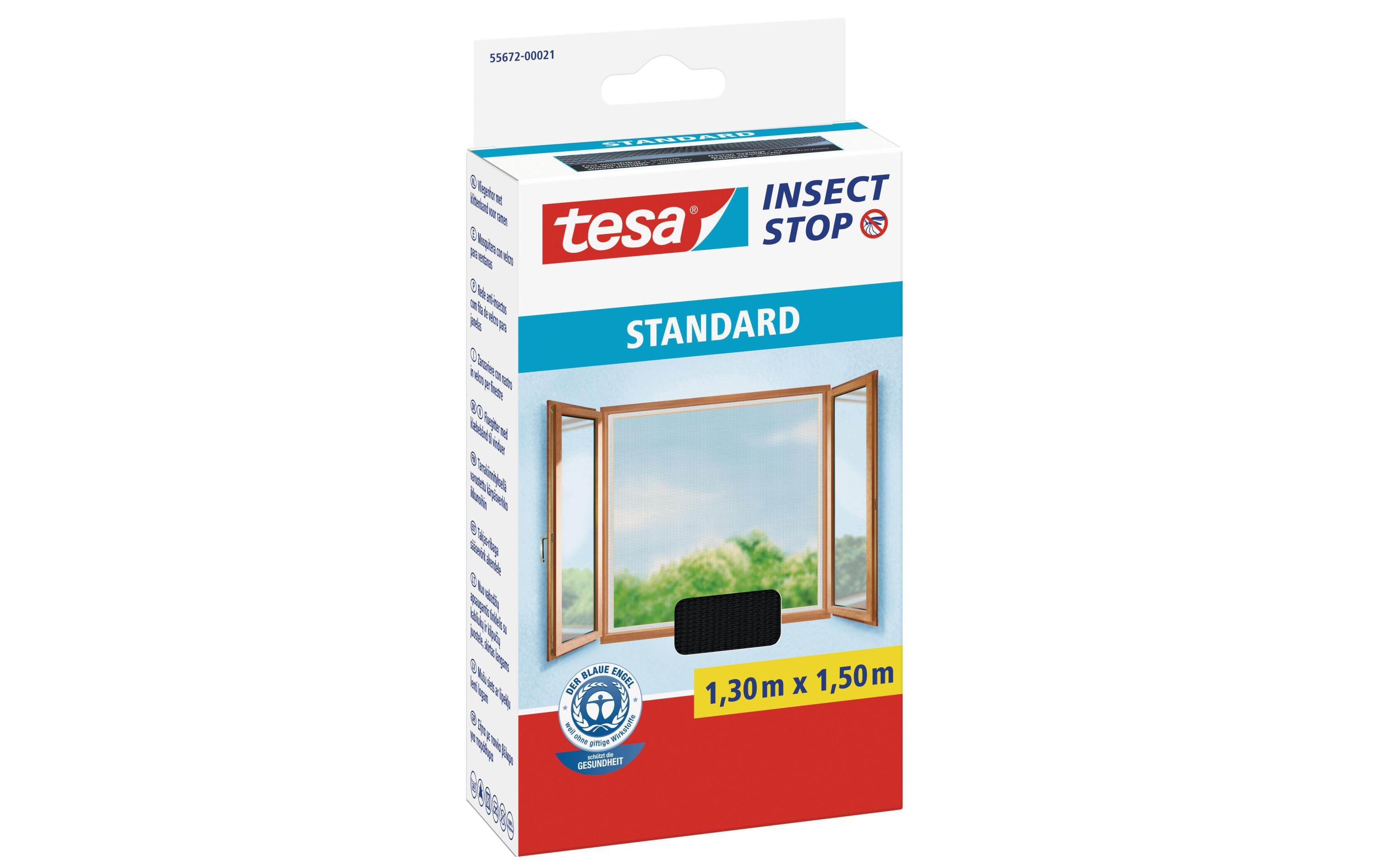 tesa Fliegengitter Insect Stop Standard 1.3x1.5m anthrazit tesa Fliegengitter Insect Stop Standard 1.3x1.5m anthrazit
