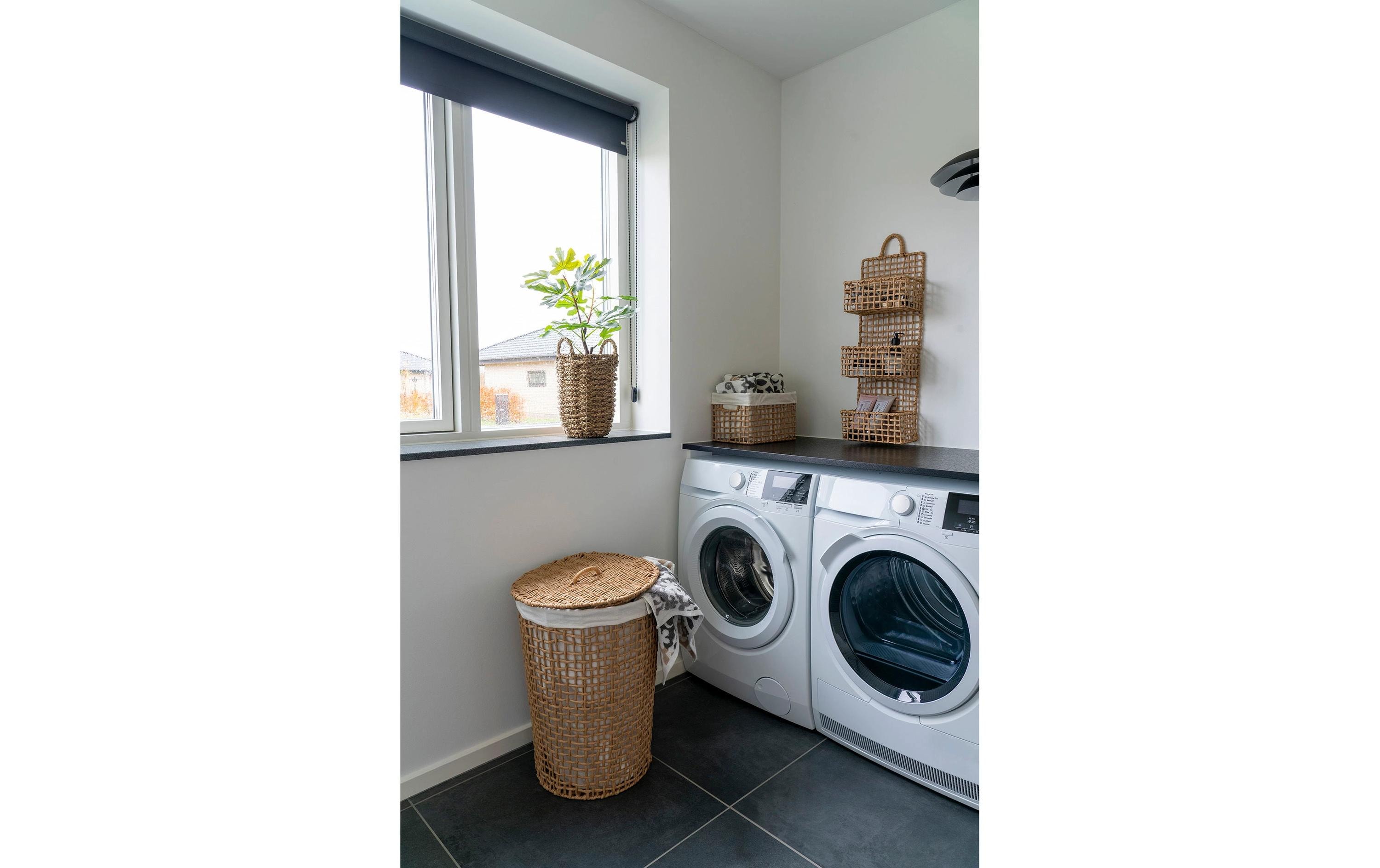 House Nordic Wäschekorb Pomal 75 l, Hellbraun