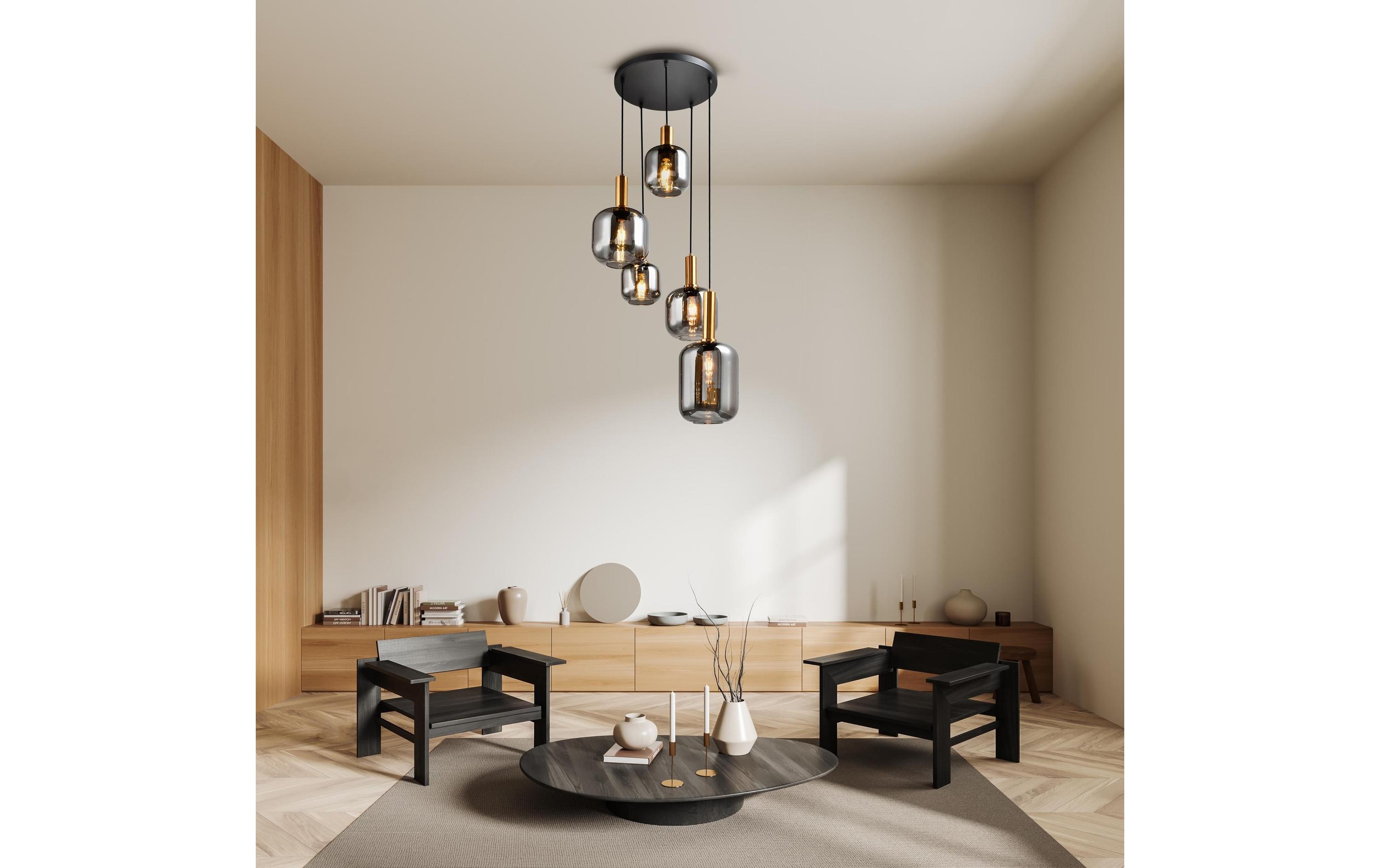 Näve Pendelleuchte 5er «FUMO»