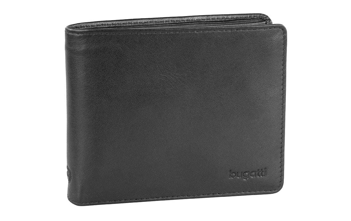 Bugatti Portemonnaie Primo Scheintasche mit Klappe M Schwarz Bugatti Portemonnaie Primo Scheintasche mit Klappe M Schwarz