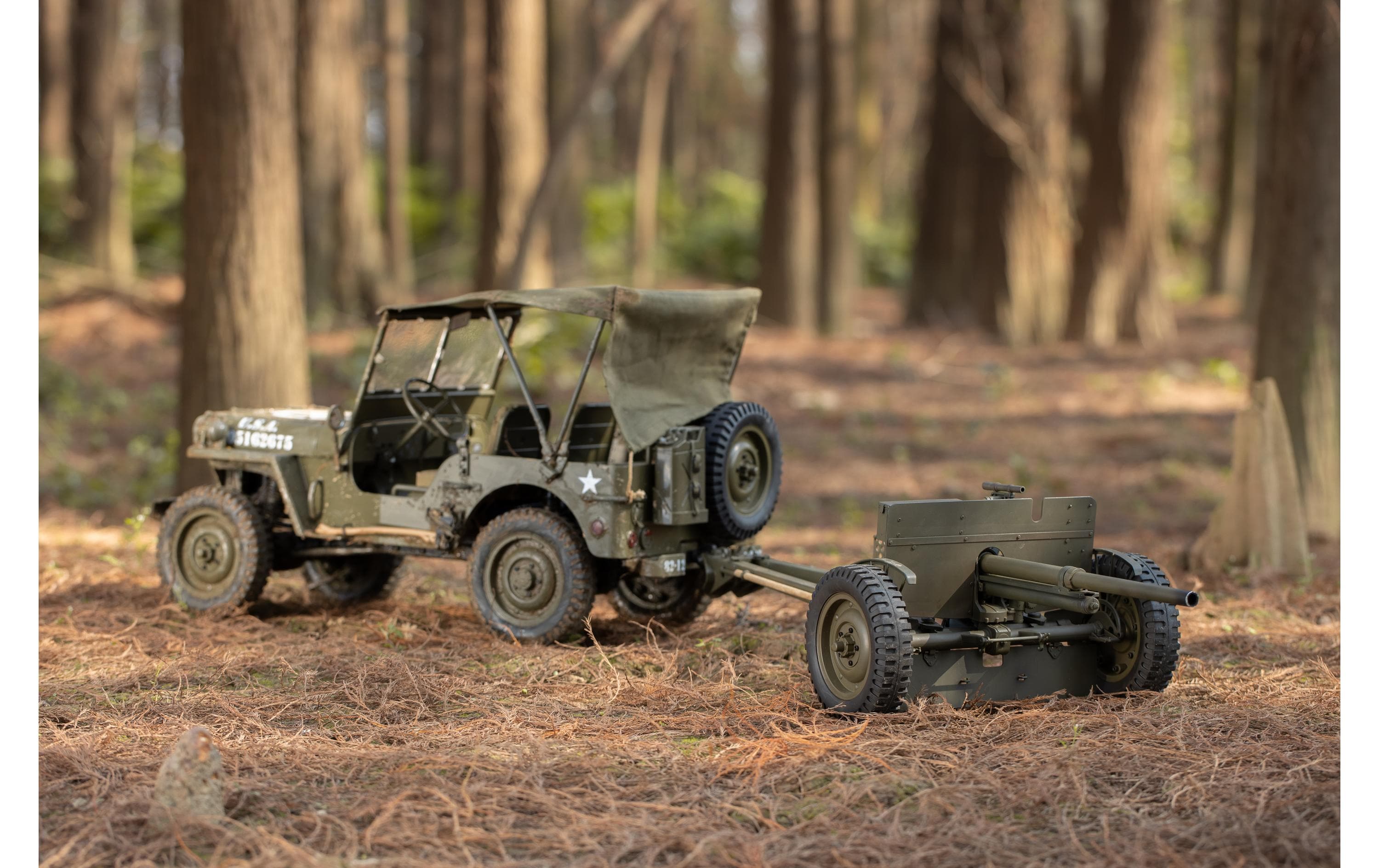 RocHobby Anhänger Panzerabwehrgeschütz M3 1:6