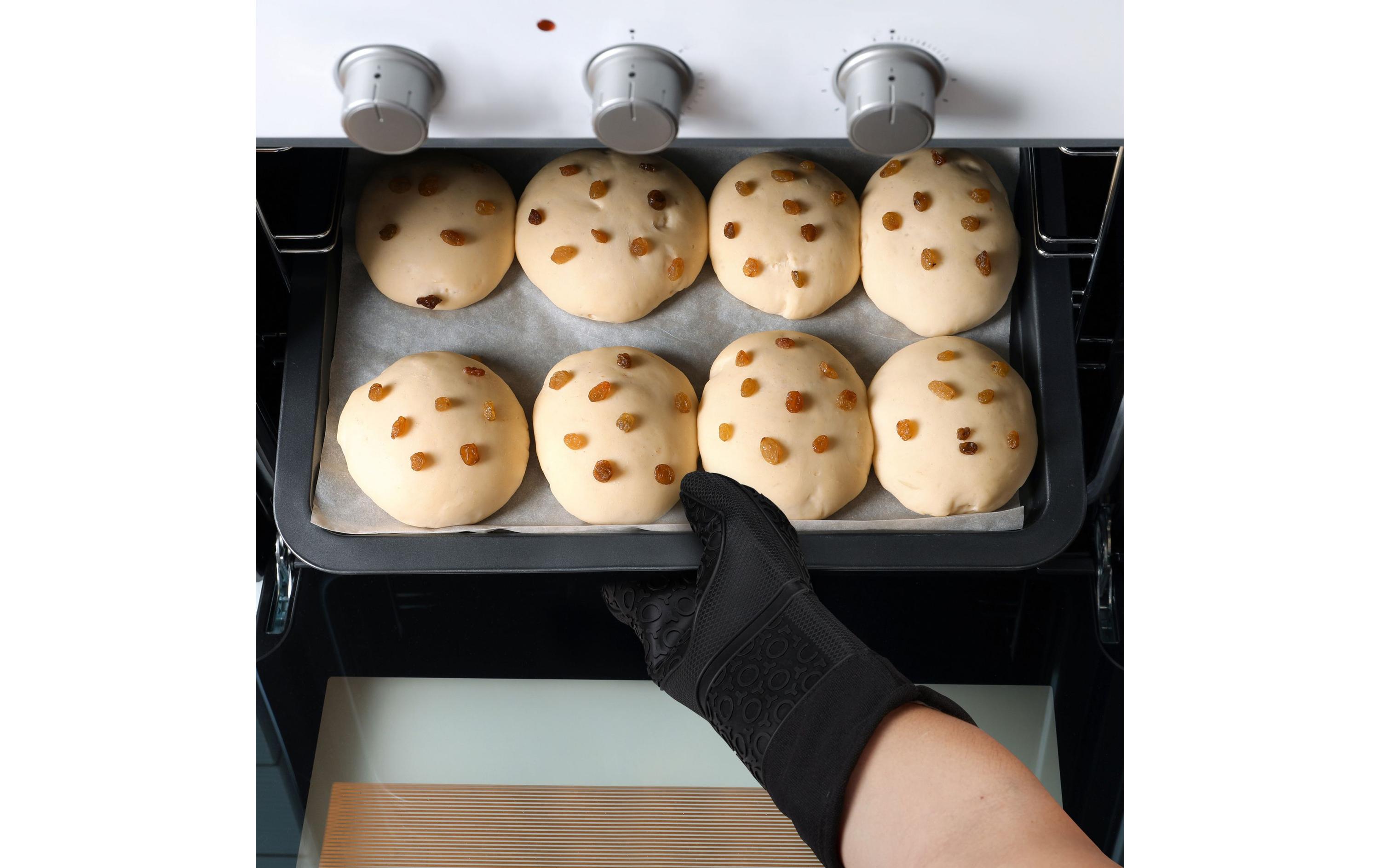 relaxdays Topflappen Schwarz