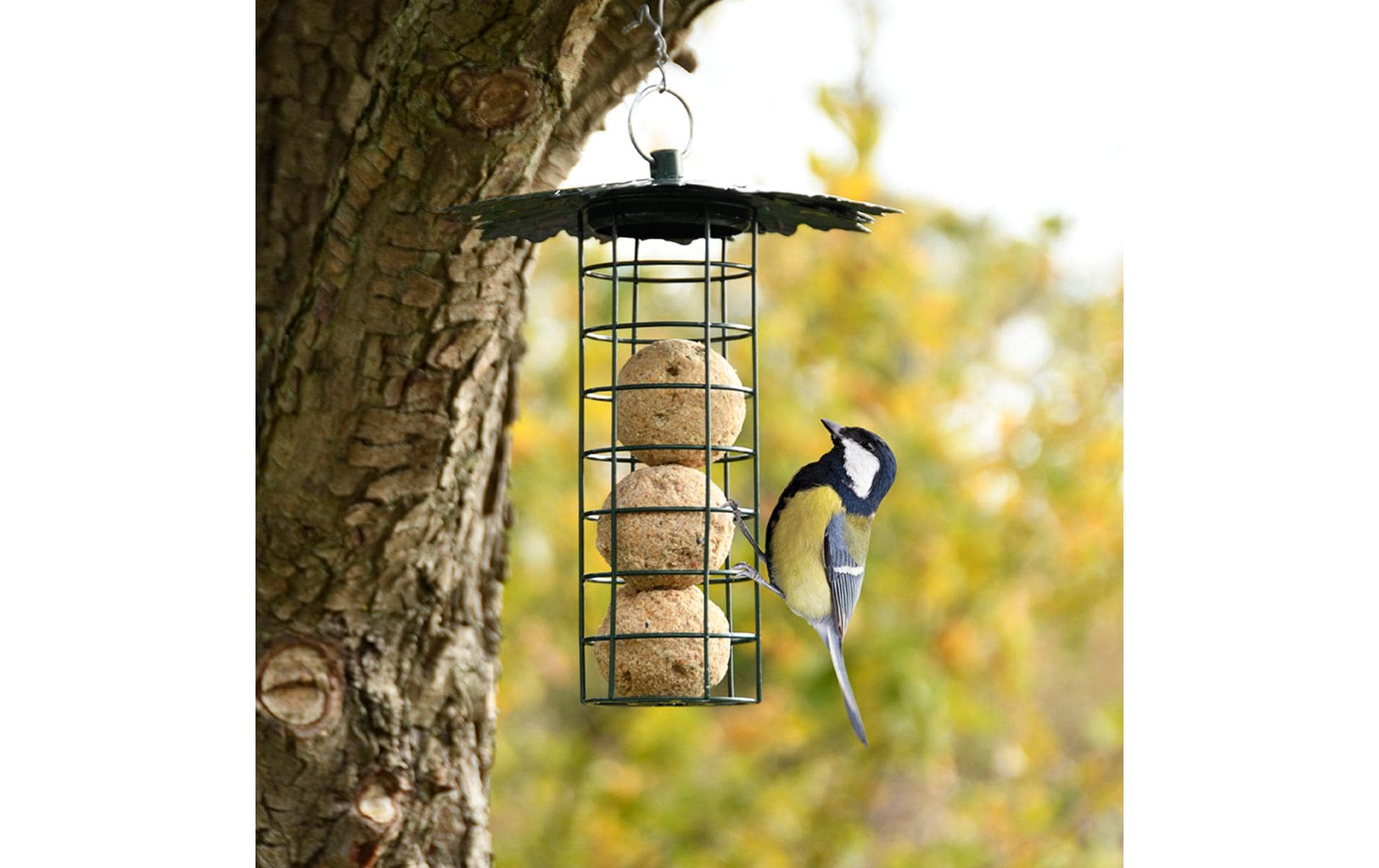 Esschert Design Futterspender mit Blätterdach