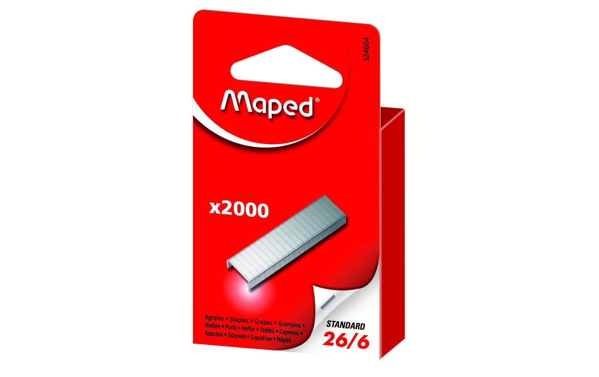 maped Heftklammer 26/6 2000 Stück