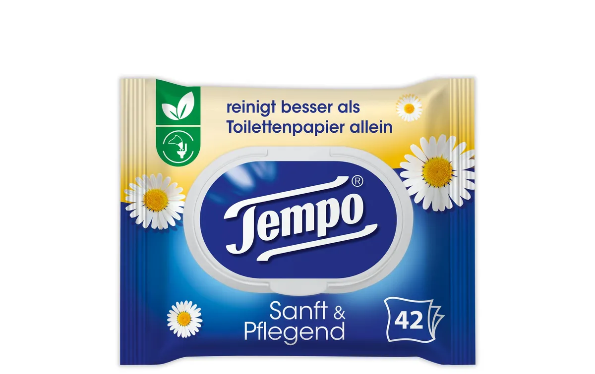 Tempo Feuchttücher sanft & pflegend Kamille 42 Stück Tempo Feuchttücher sanft & pflegend Kamille 42 Stück