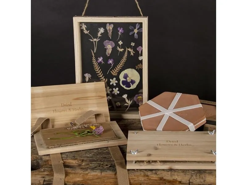 Esschert Design Blumen-und Kräuterpresse mit Schrauben