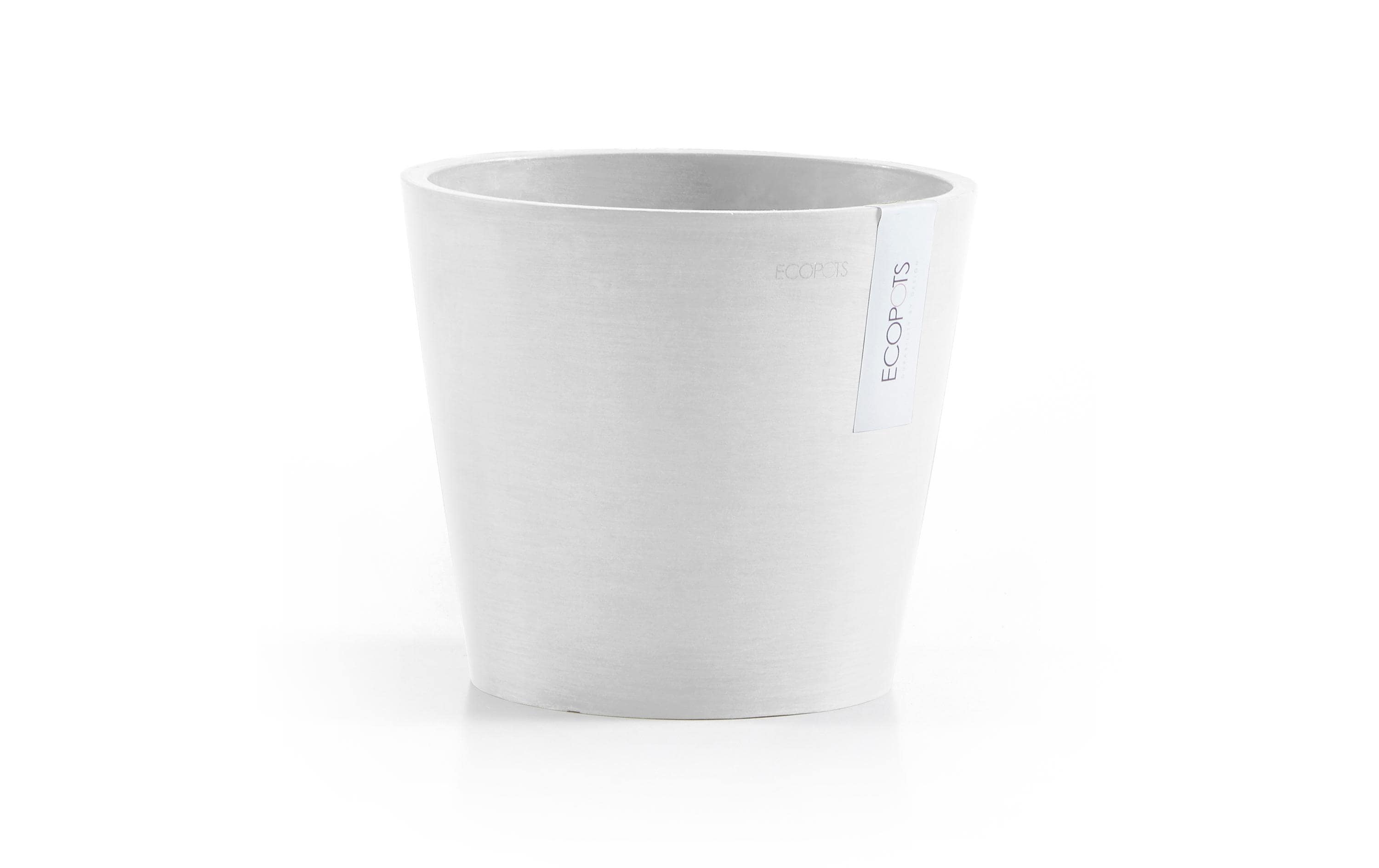 Ecopots Pflanzentopf Amsterdam 20, Weiss Ecopots Pflanzentopf Amsterdam 20, Weiss