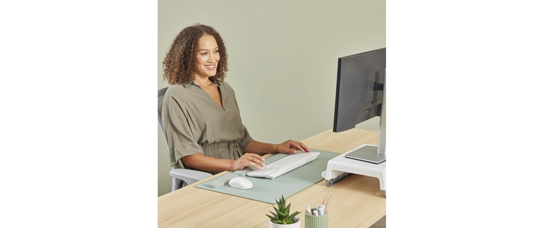 Fellowes Workplace Handgelenkauflage Breyta 470 mm Sage 1 Stück