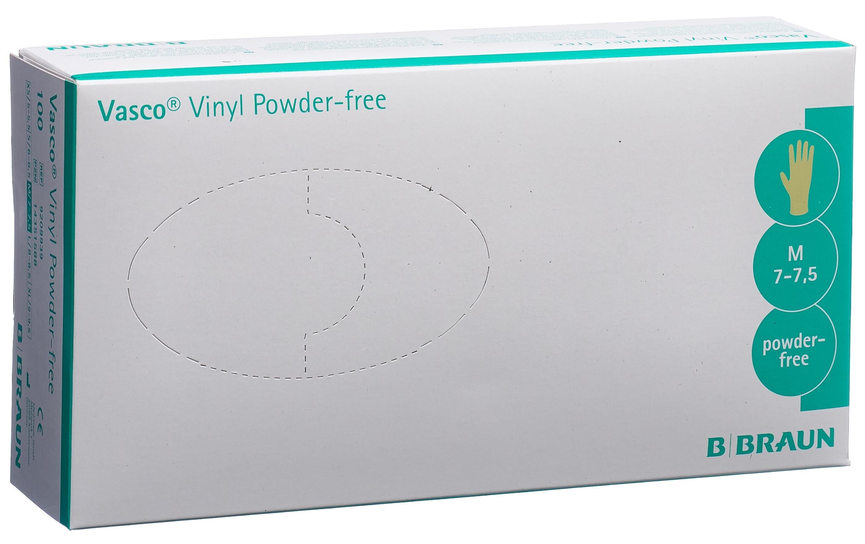 B. Braun Einweghandschuh Vasco Vinyl Grösse M 100 Stück