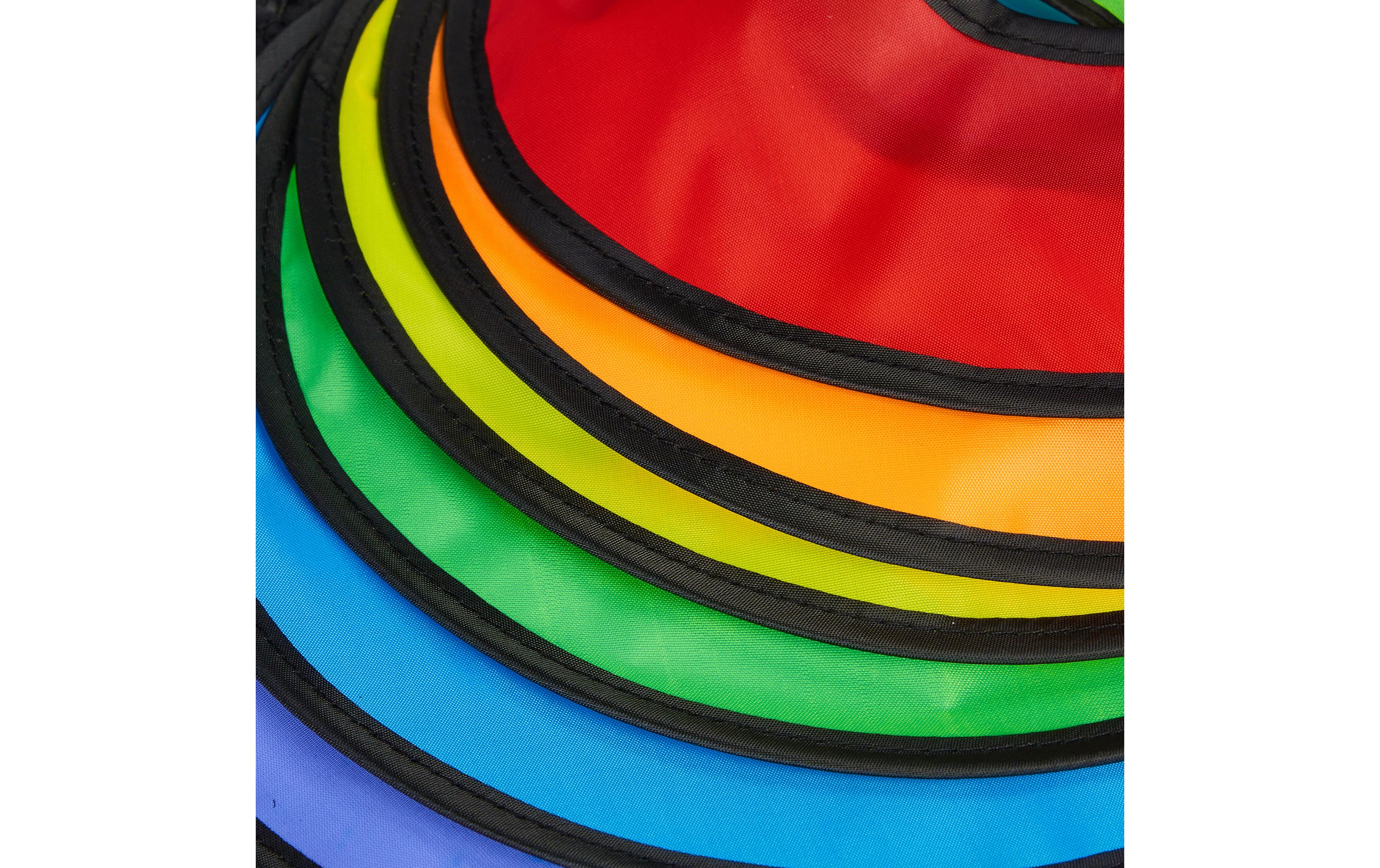 relaxdays Windrad Regenbogen 2er Set 130 cm