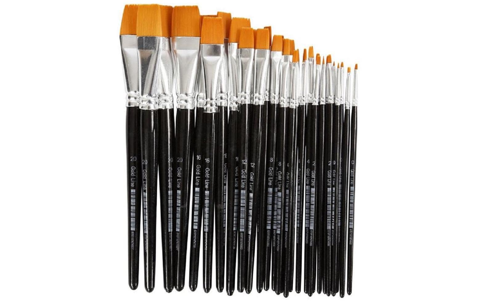 Creativ Company Synthetikhaarpinsel 30 Stück Creativ Company Synthetikhaarpinsel 30 Stück