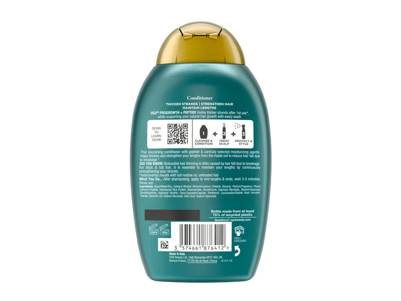 OGX ProGrowth + Peptide 385 ml OGX ProGrowth + Peptide 385 ml