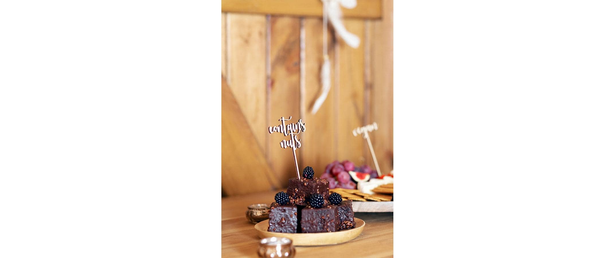 Partydeco Kuchen-Topper Unverträglichkeiten, 5 Stück, Gold