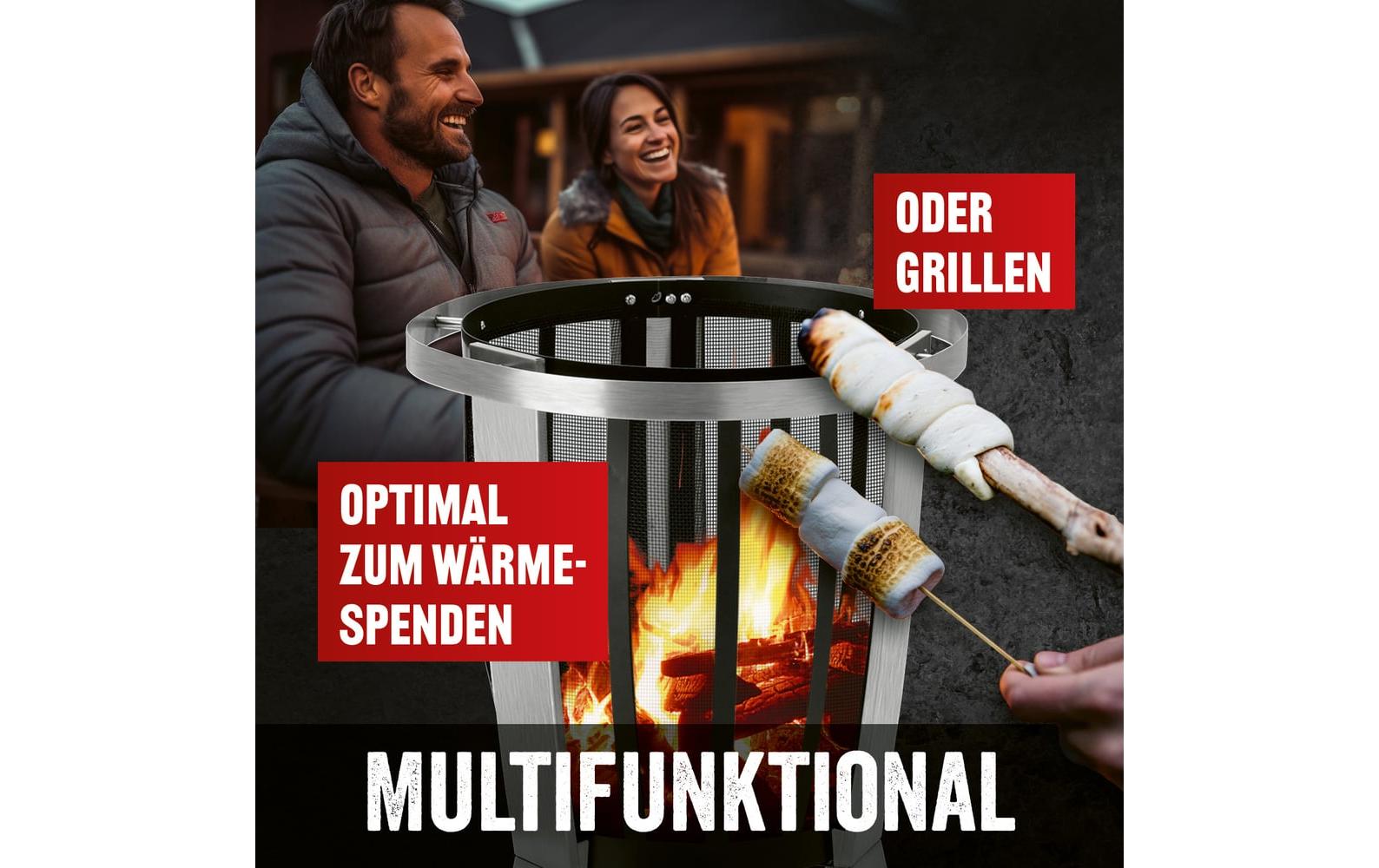 Landmann Feuerkorb Rund 55 cm, Heizstrahler