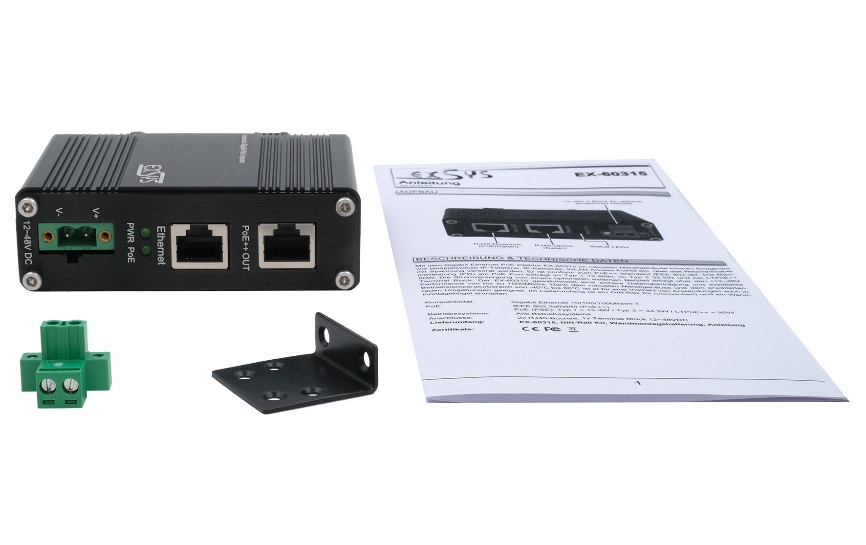 Exsys PoE Injector EX-60315