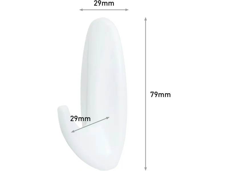 Command Klebehaken Medium Designer 1.3 kg, Weiss