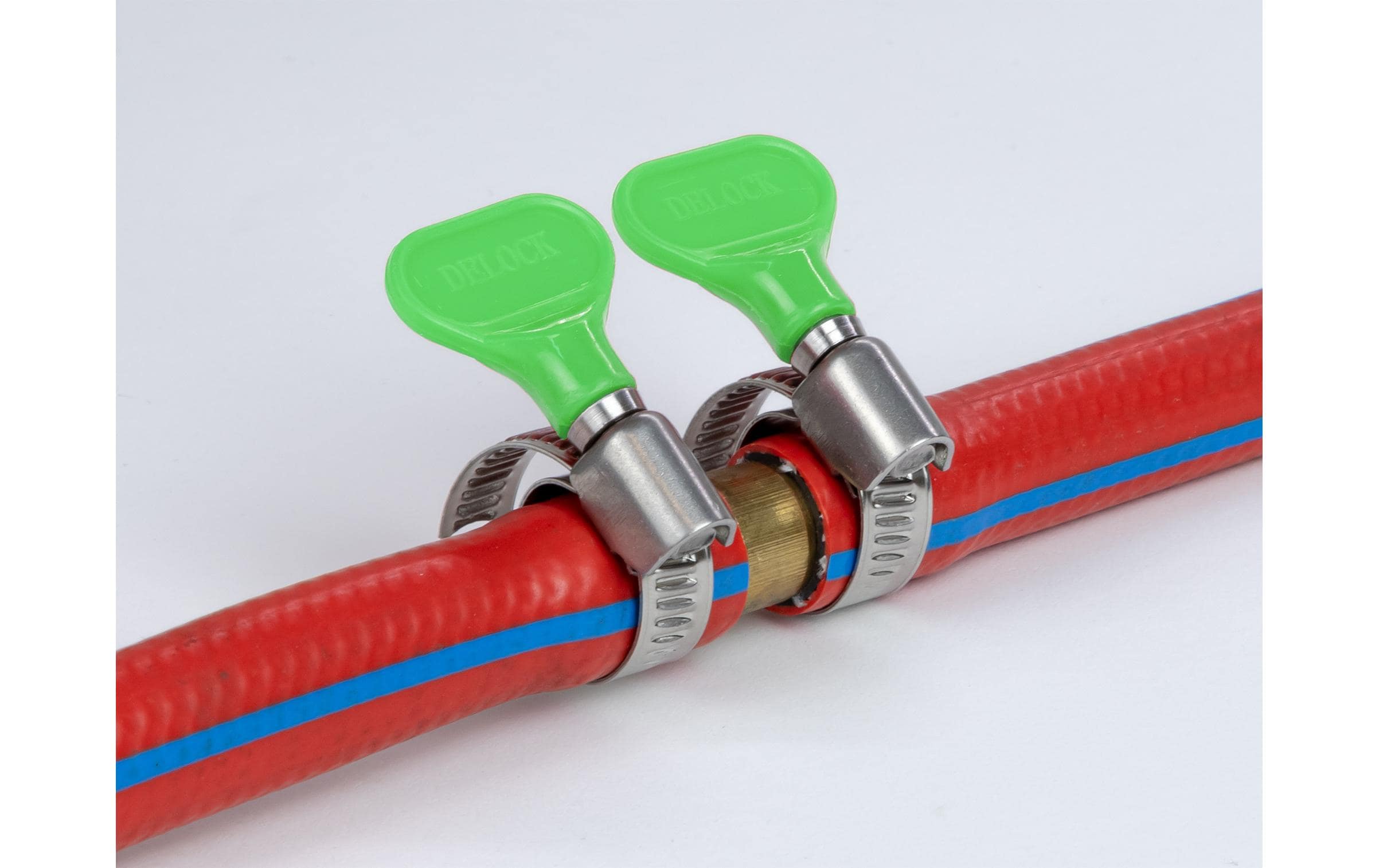 Delock Schlauchschellen-Set 22-32 mm, Grün 10 Stück