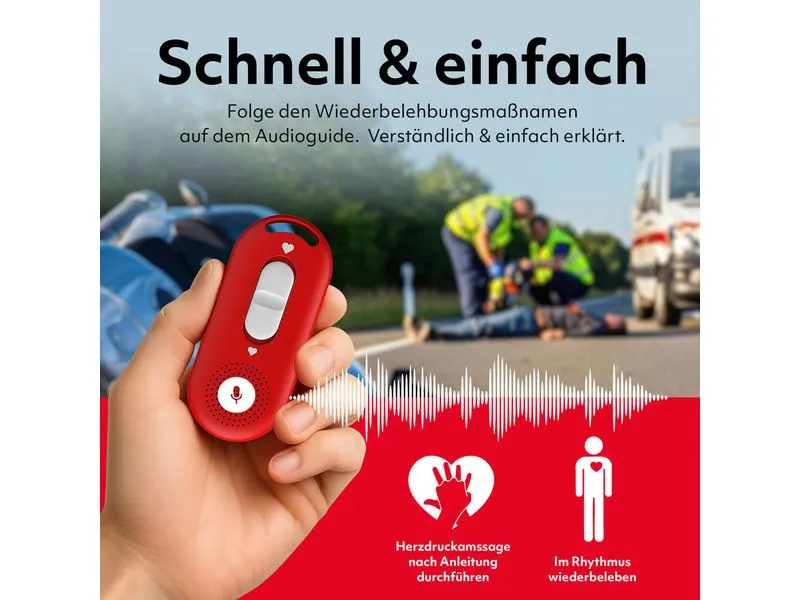 HeartBeat Revivel Audioabspielgerät Rot