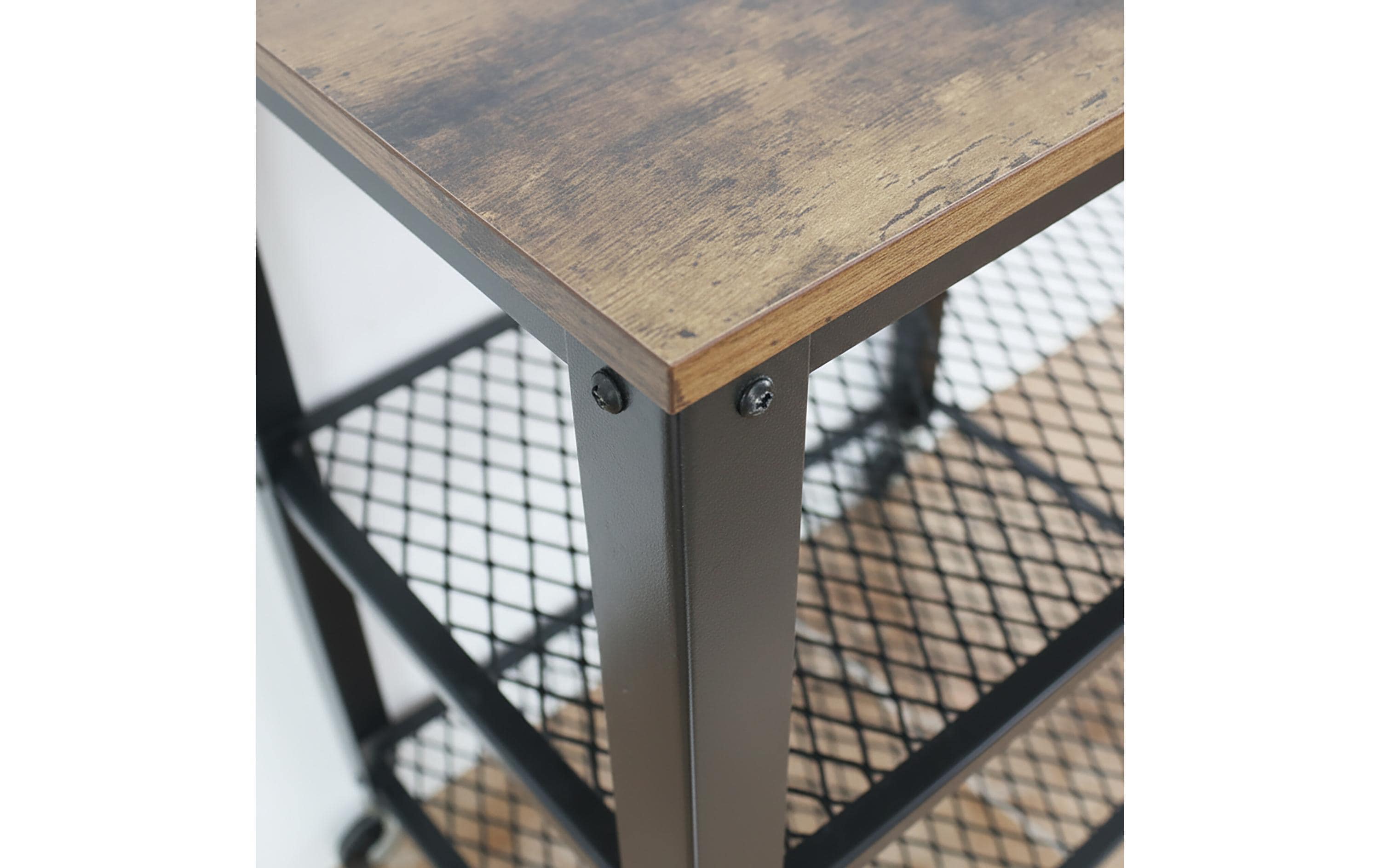 relaxdays Küchenwagen 77.5 x 60 cm Schwarz/Braun