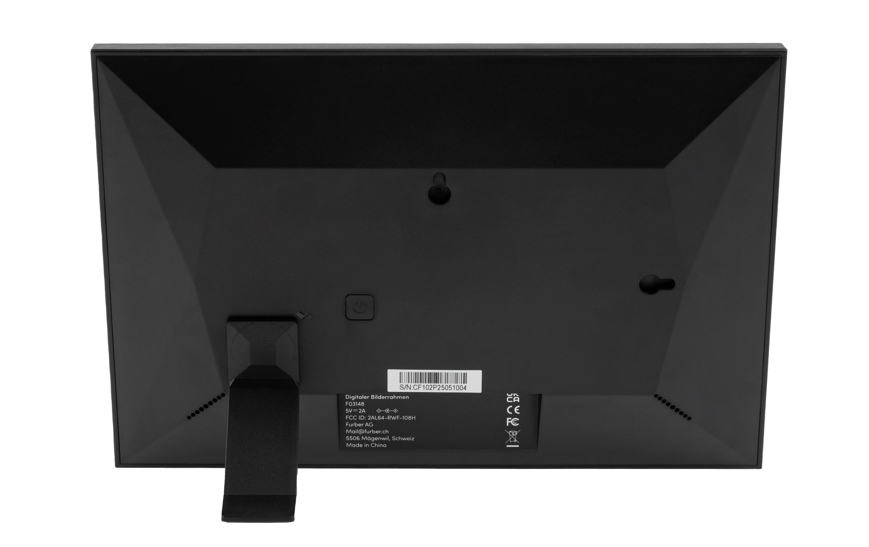 COCON Digitaler Bilderrahmen Momento 10.1, Schwarz