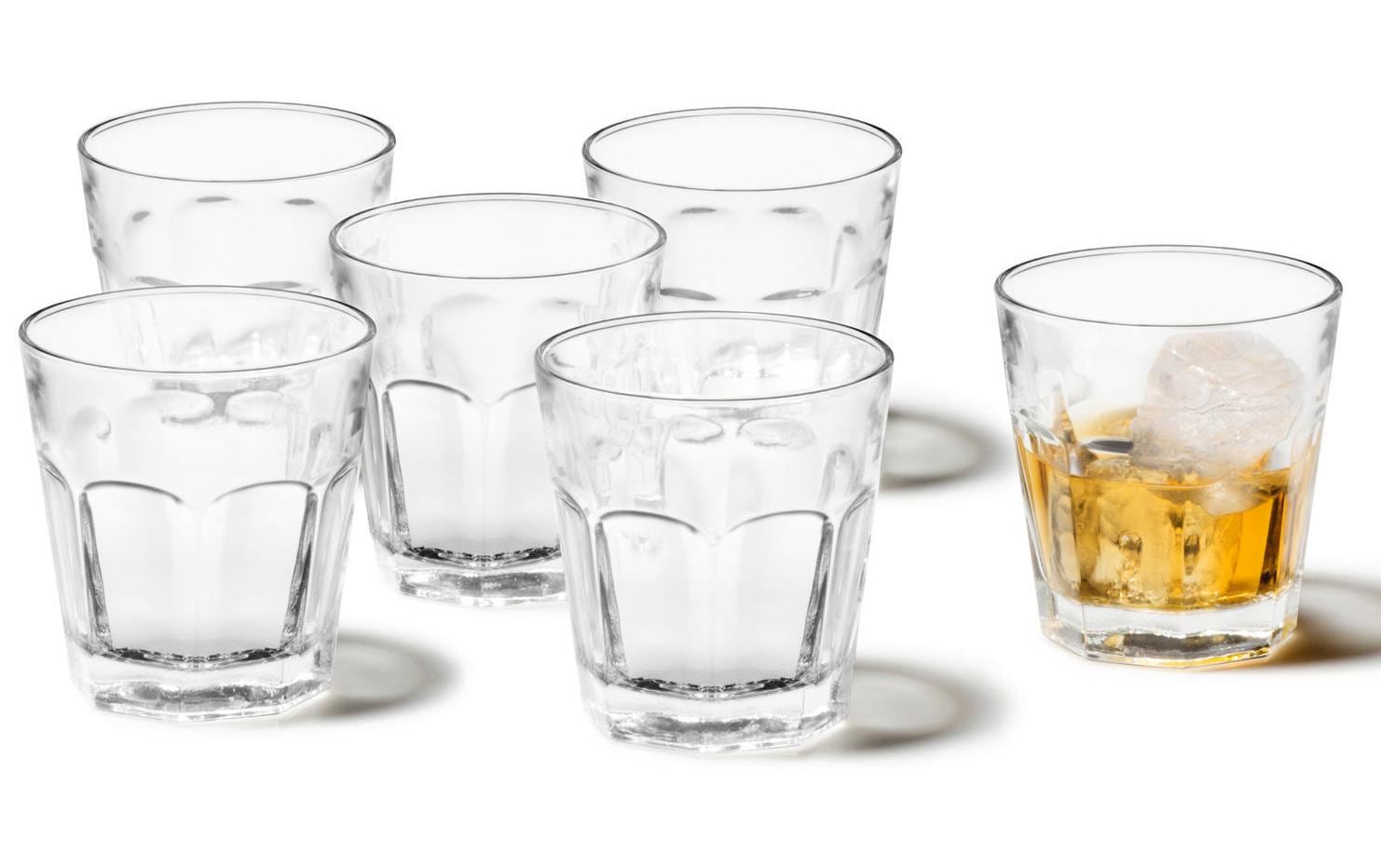 Leonardo Whiskyglas Rock 250 ml, 6 Stück, Transparent 