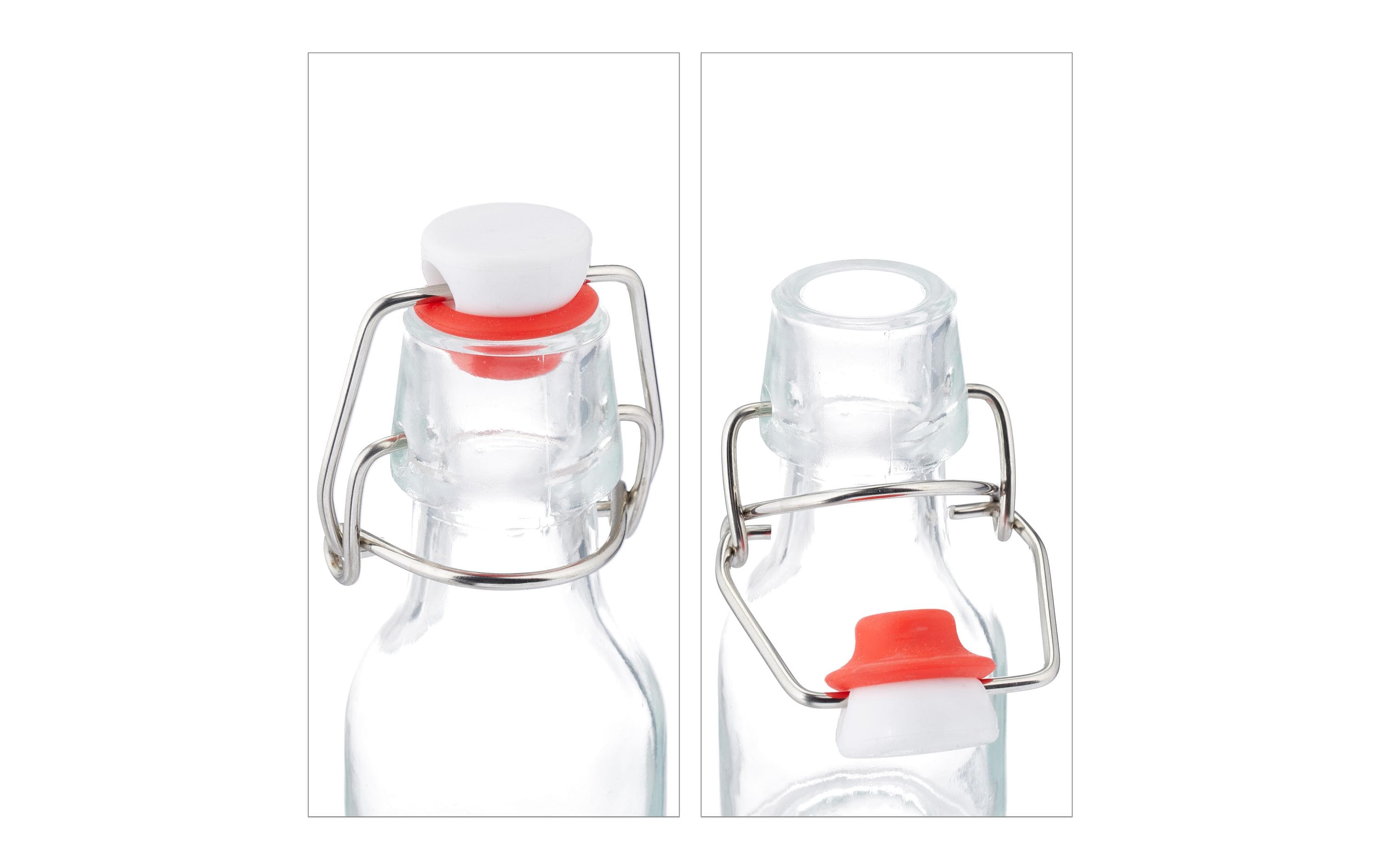 relaxdays Fermentationsglas mit Bügelverschluss 30 Stück, 50 ml