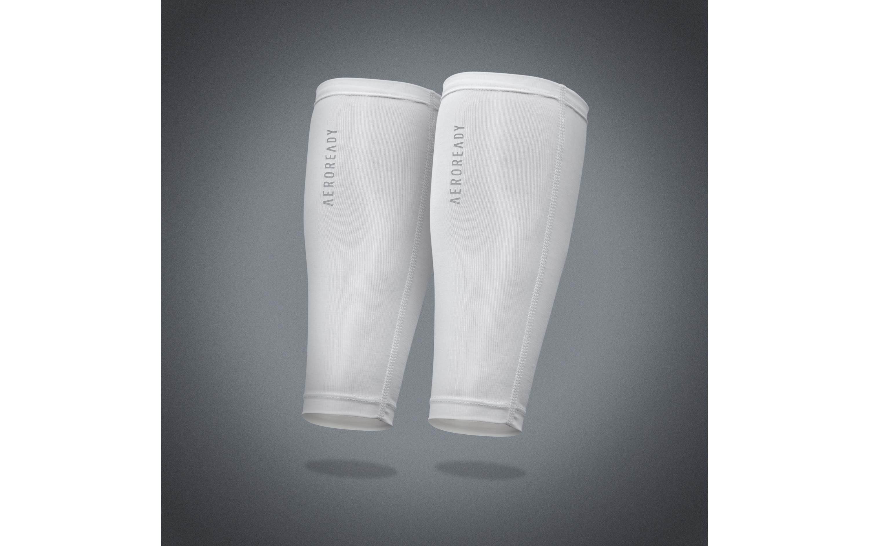 adidas Compression Calf Sleeves Weiss, L-XL