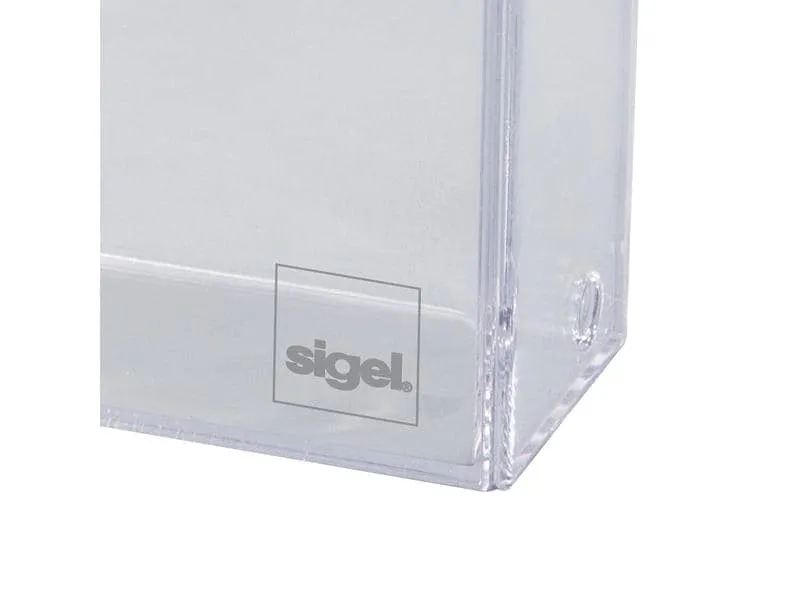 Sigel Visitenkartenbox 9.5 x 6 x 3 cm, Transparent Sigel Visitenkartenbox 9.5 x 6 x 3 cm, Transparent