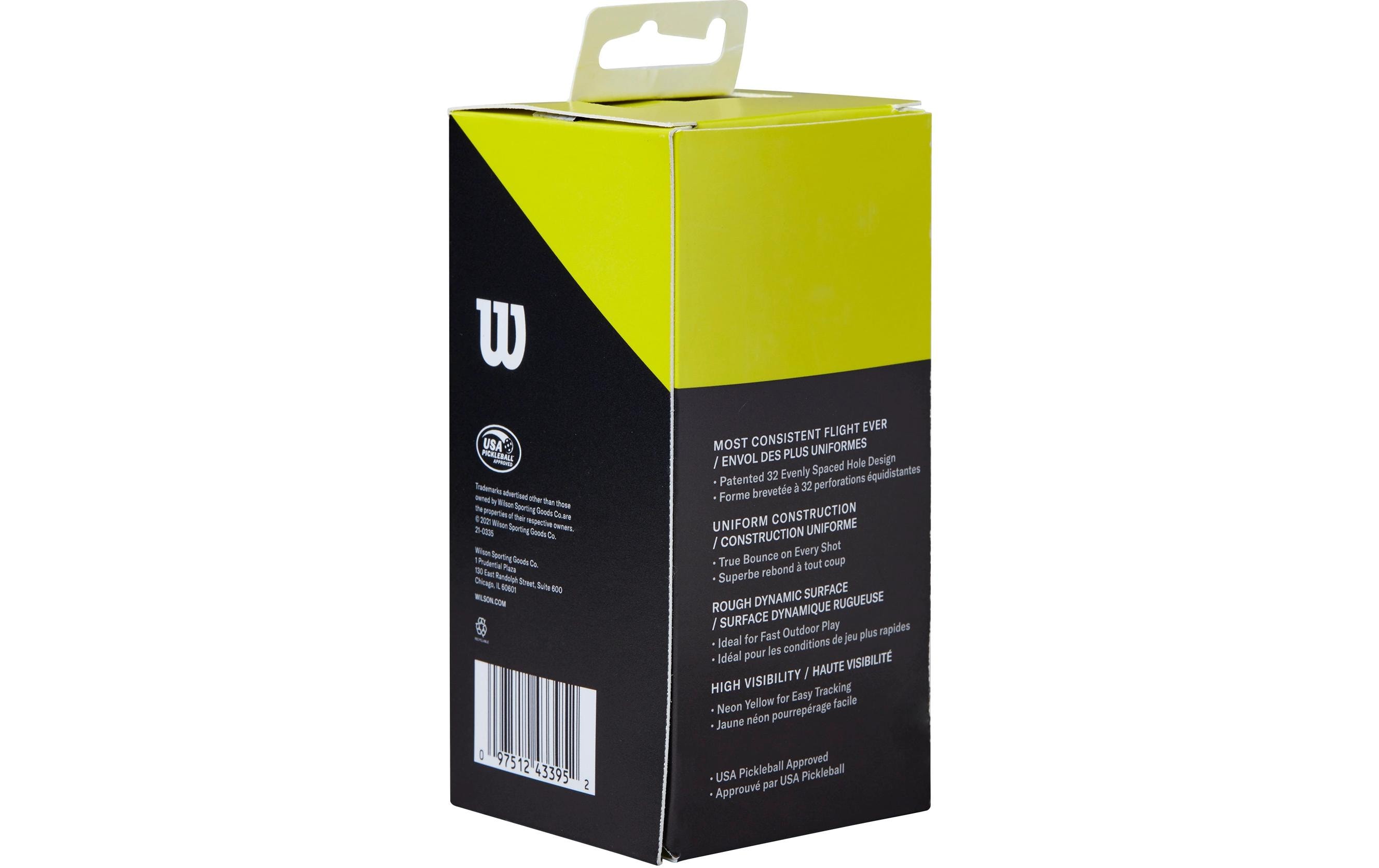 Wilson Pickleball Bälle Tru 32 2er-Pack, Gelb