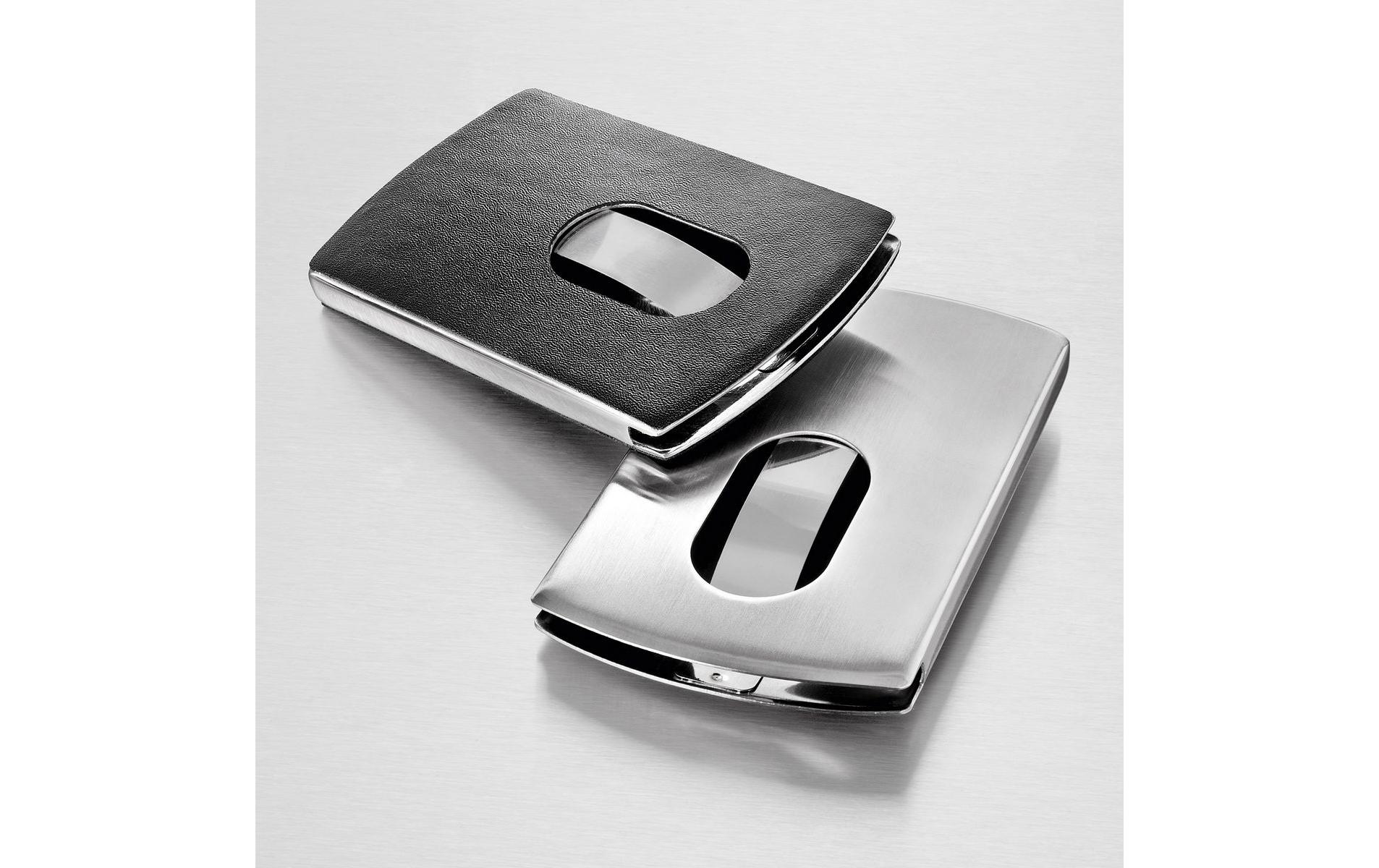 Sigel Visitenkartenetui Snap 6 x 10.1 x 1.1 cm, Silber