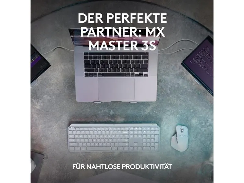 Logitech Tastatur MX Keys S Plus CH-Layout mit Handgelenkauflage Logitech Tastatur MX Keys S Plus CH-Layout mit Handgelenkauflage