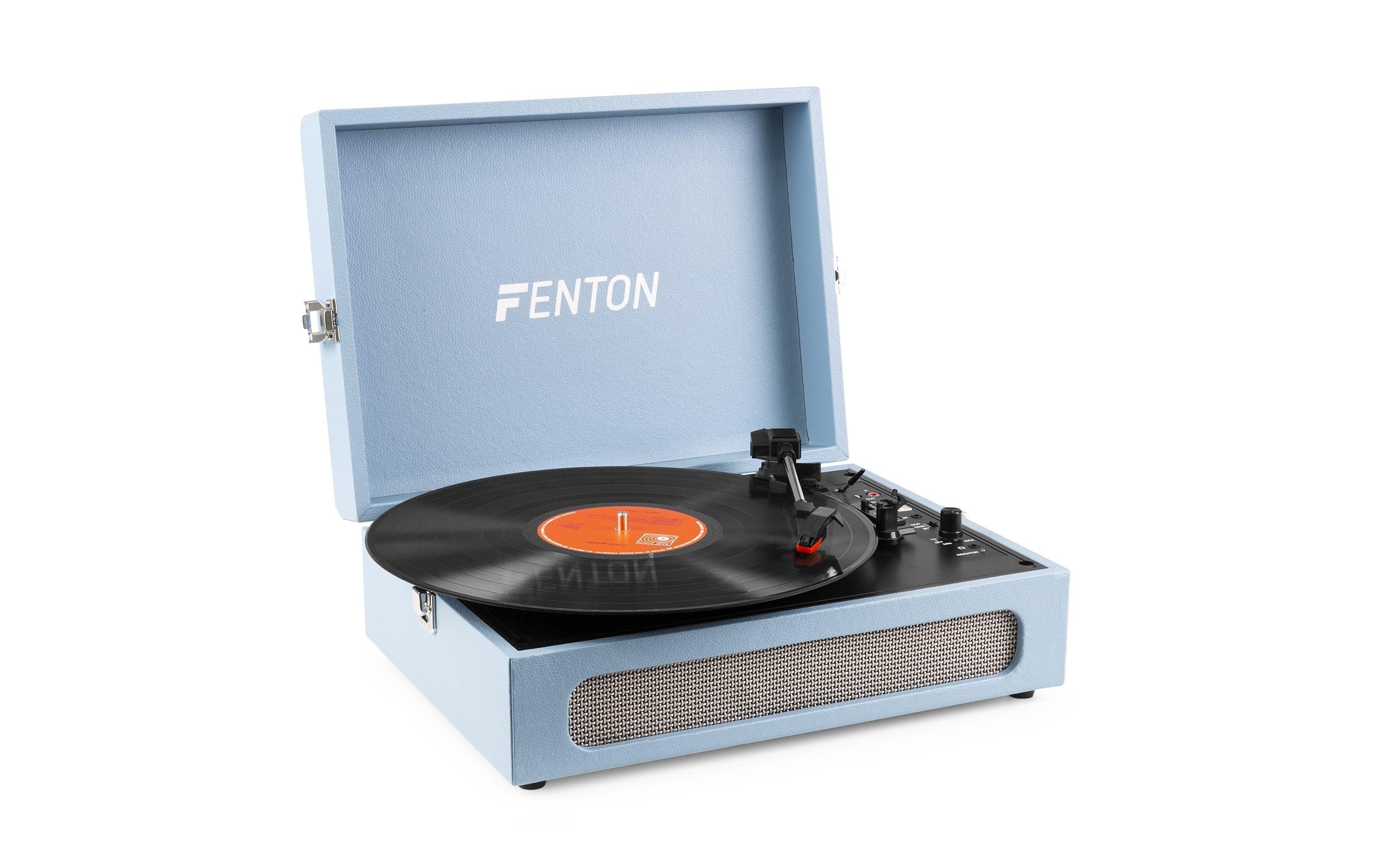 Fenton Plattenspieler mit Bluetooth RP118E Blau