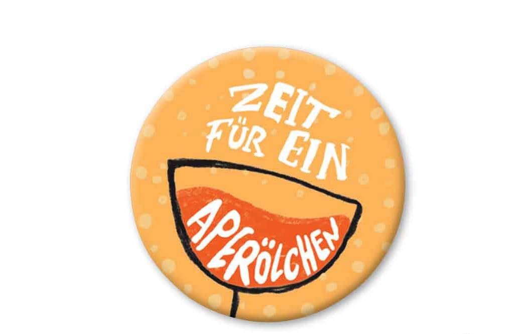 Cart Haftmagnet Zeit für ein Aperölchen 1 Stück, Weiss Cart Haftmagnet Zeit für ein Aperölchen 1 Stück, Weiss