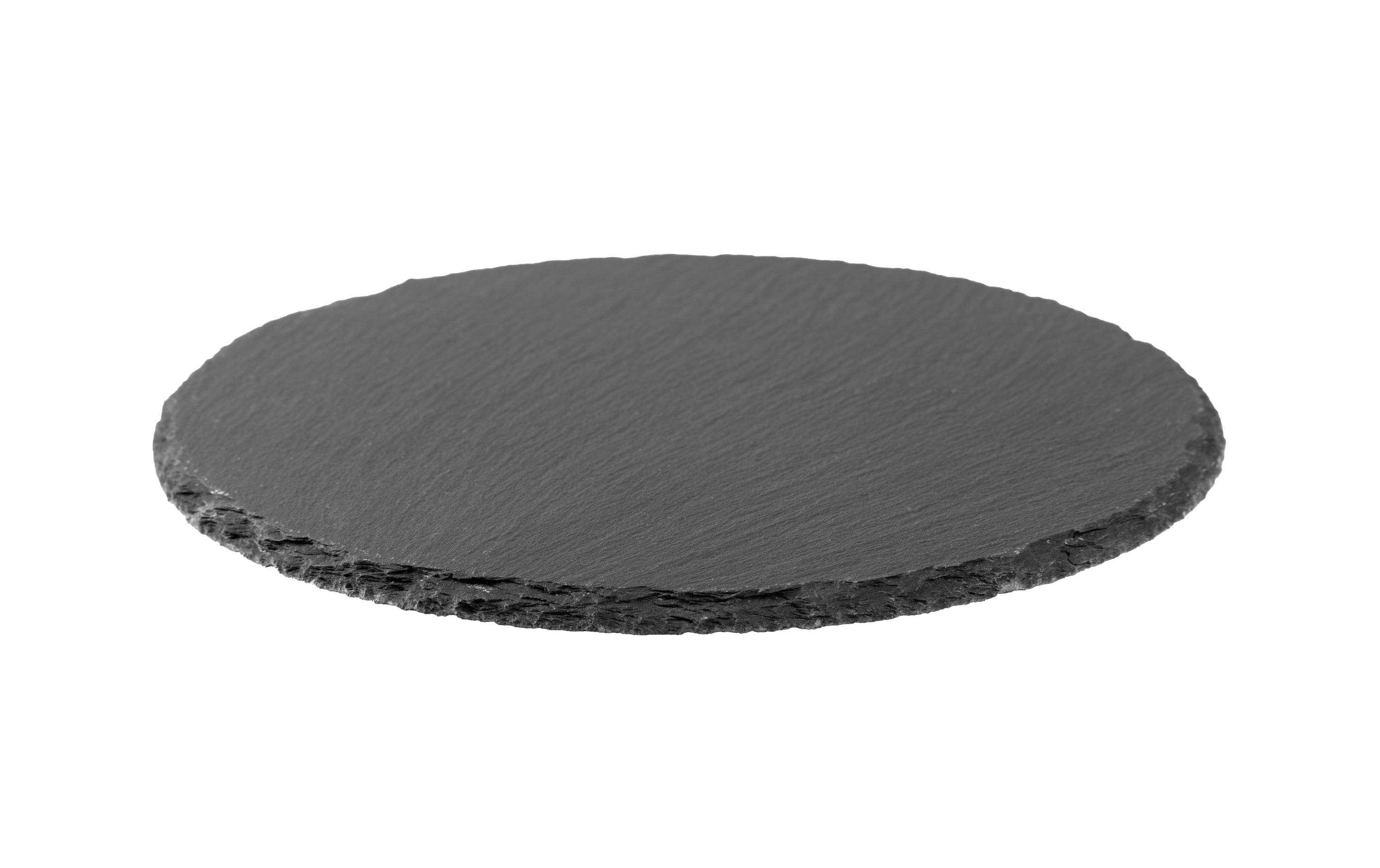 COCON Kerzenuntersetzer Ø 20 cm, Schiefer, Schwarz