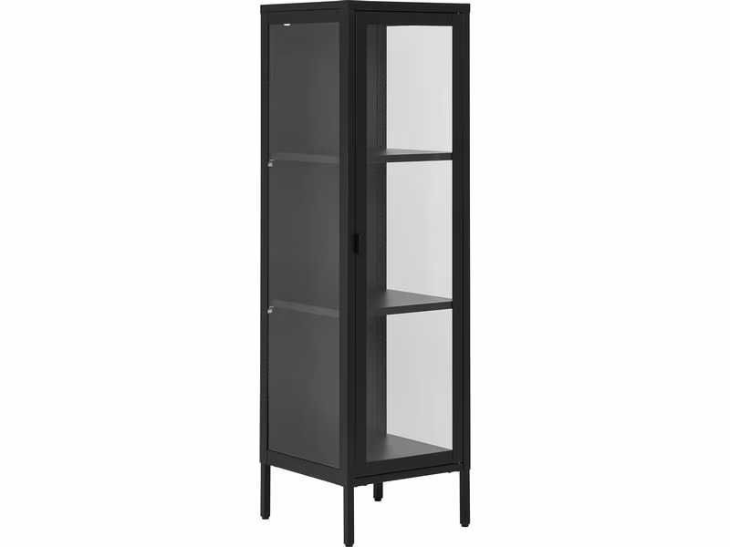 House Nordic Vitrine Brisbane 140 x 40 cm, Schwarz House Nordic Vitrine Brisbane 140 x 40 cm, Schwarz