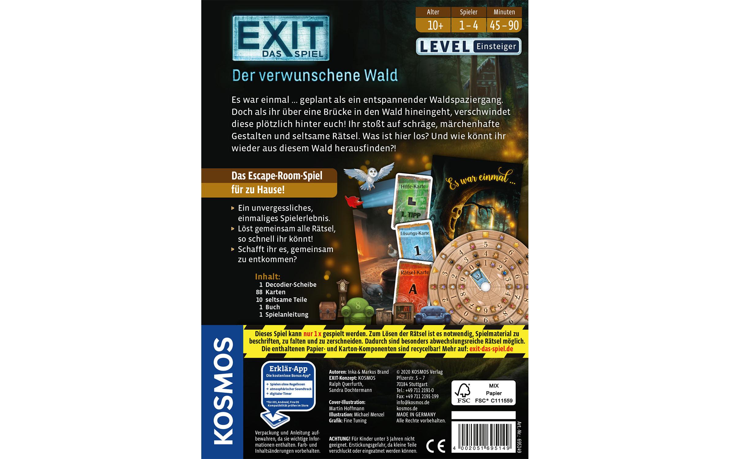 Kosmos Kennerspiel EXIT: Der verwunschene Wald Kosmos Kennerspiel EXIT: Der verwunschene Wald