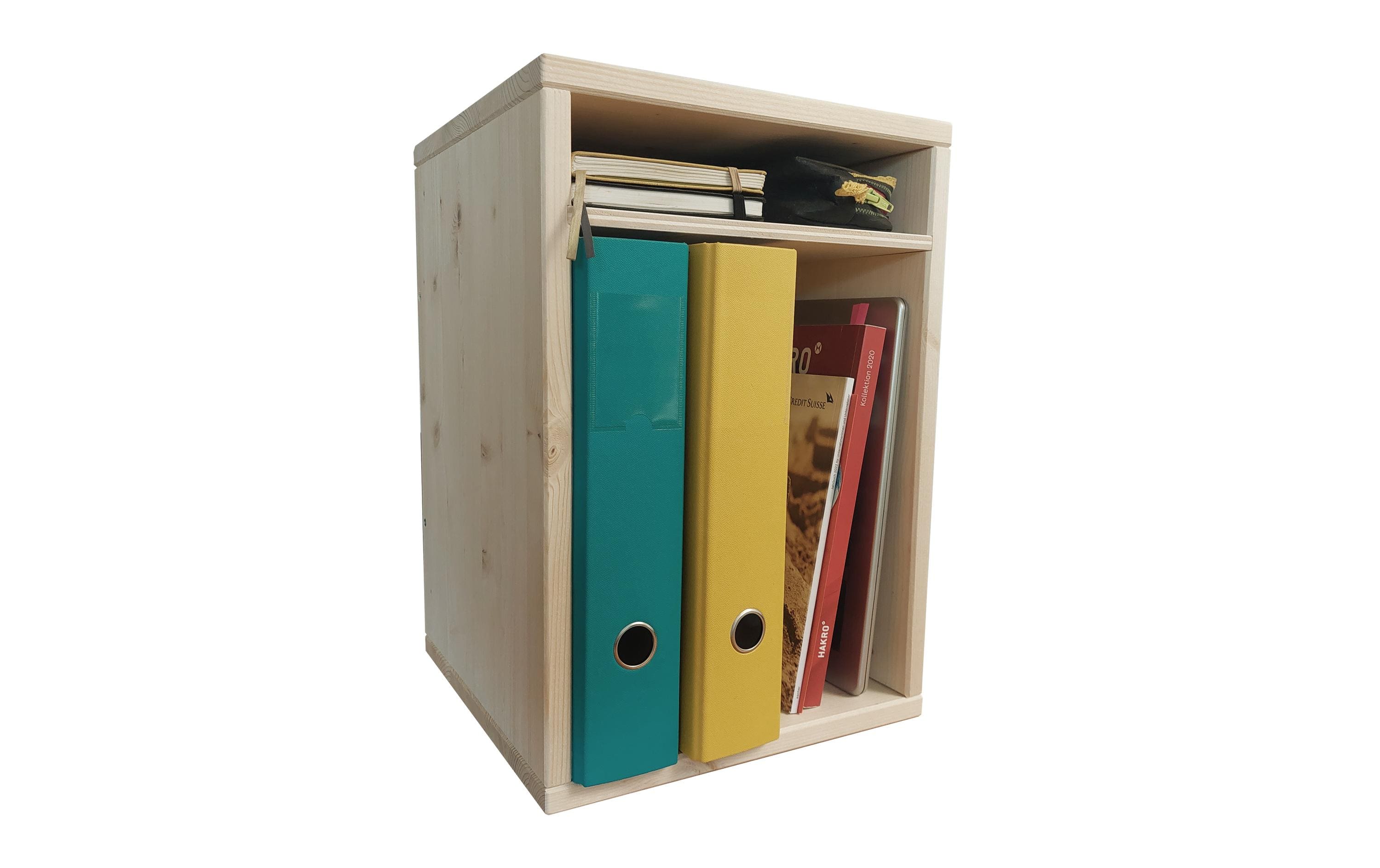 Holz Zollhaus Hocker Sitz- und Aufbewahrungshocker Nature