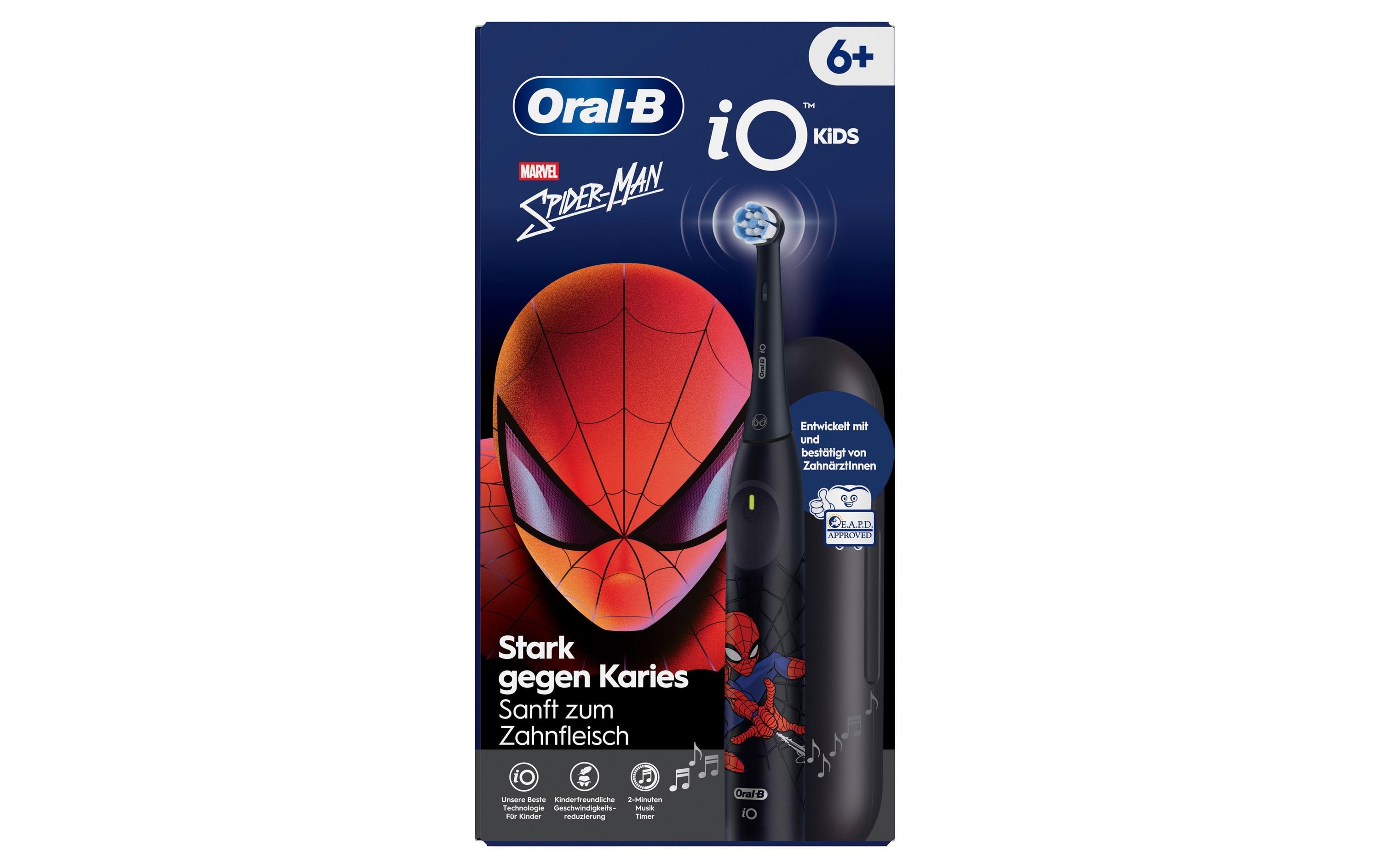 Oral-B Rotationszahnbürste iO Kids 6+ Marvel Spiderman Schwarz