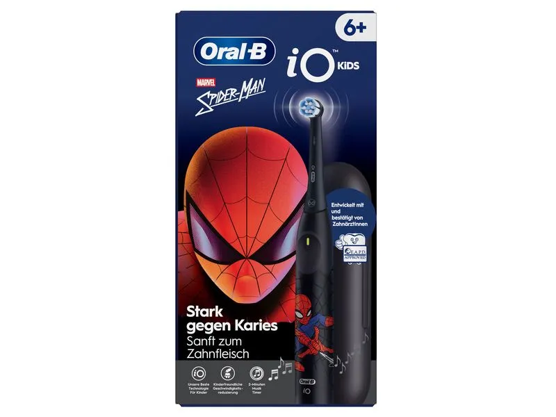 Oral-B Rotationszahnbürste iO Kids 6+ Marvel Spiderman Schwarz