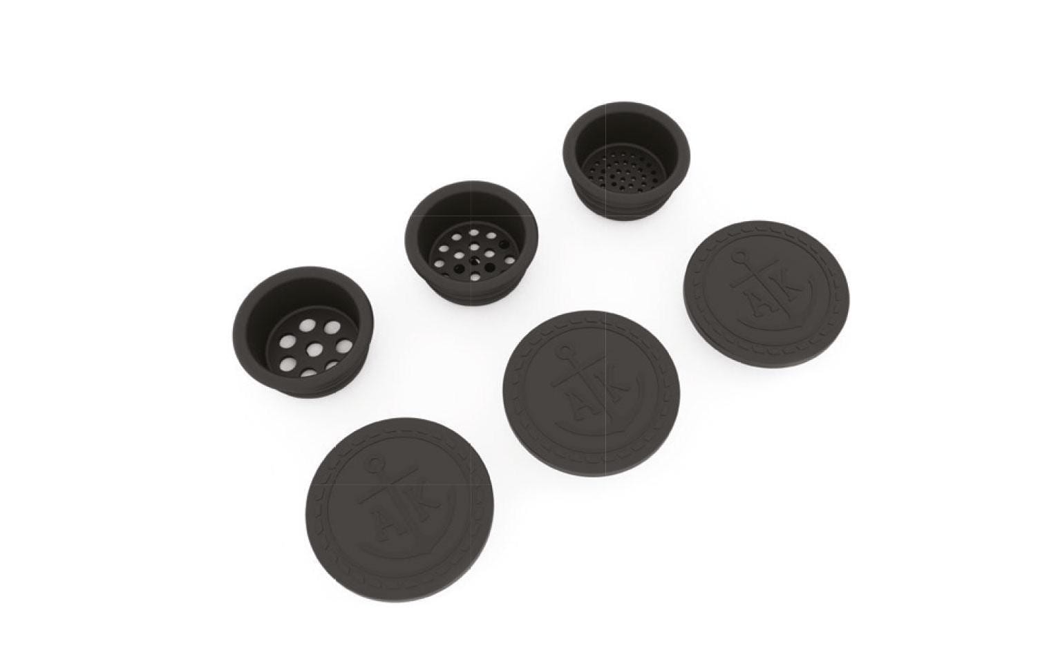 Ankerkraut Korkenglas Streuaufsatz 3er-Set