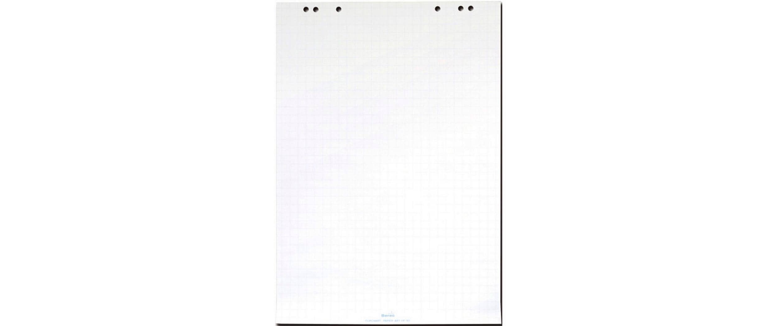 Berec Flipchart Kariert, 5 Blöcke à 20 Blätter