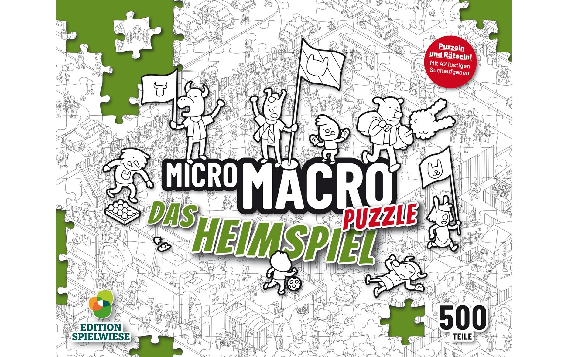 Edition Spielwiese MicroMacro Puzzle 2: Das Heimspiel 500 Teile (d)