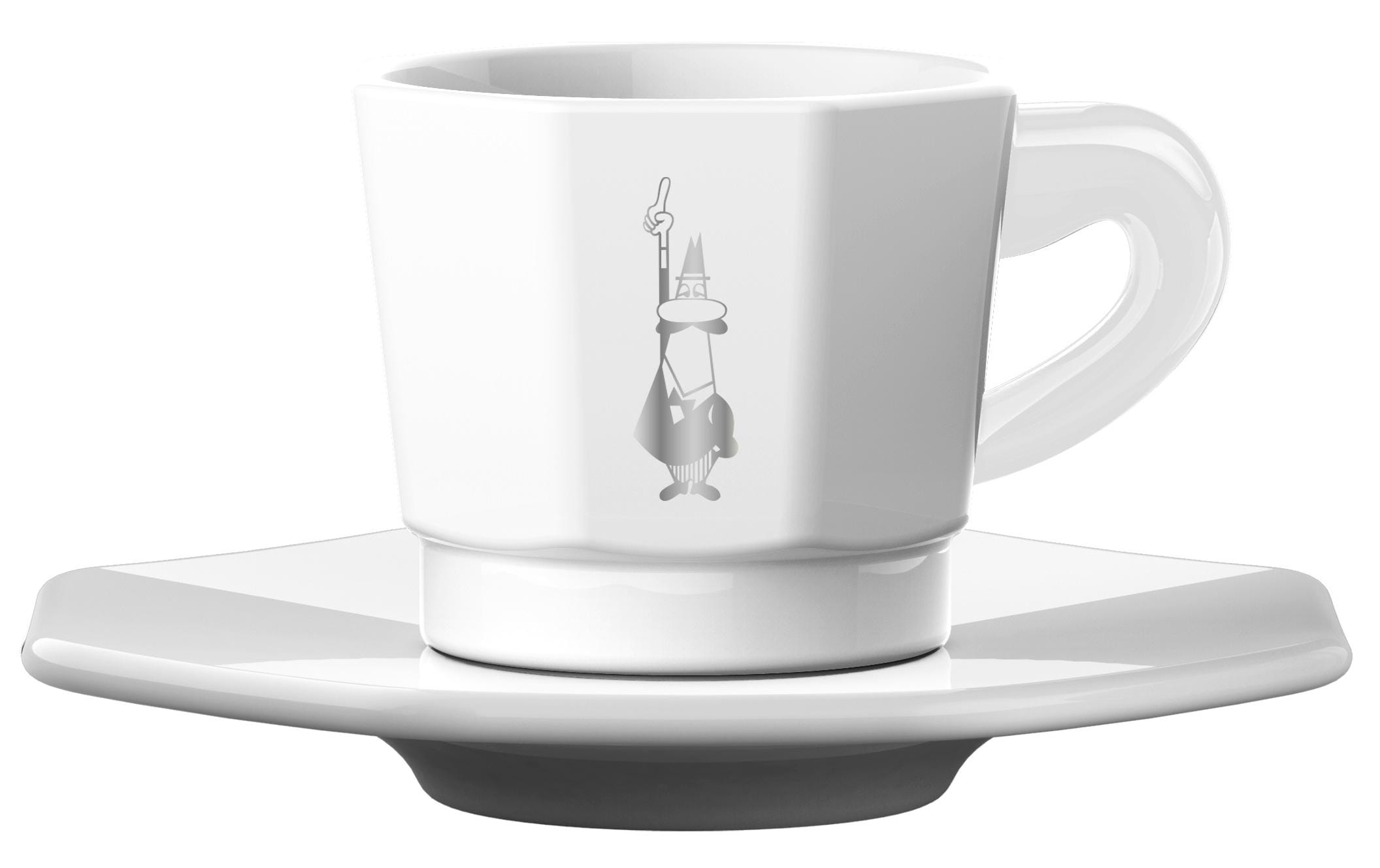 Bialetti Espressotasse 80 ml, 4 Stück, Weiss