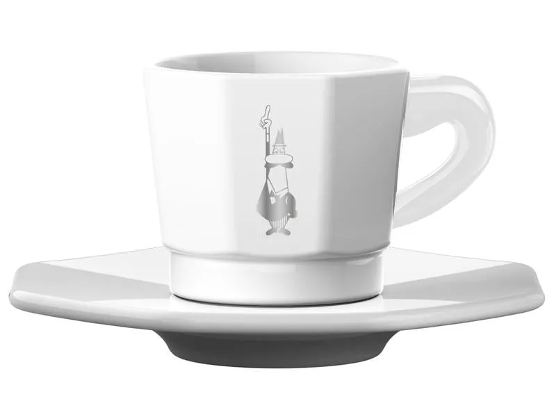 Bialetti Espressotasse 80 ml, 4 Stück, Weiss