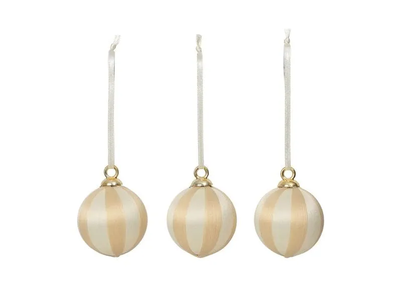 Broste Copenhagen Joy Ornament Aufhänger Offwhite, 8 Stück