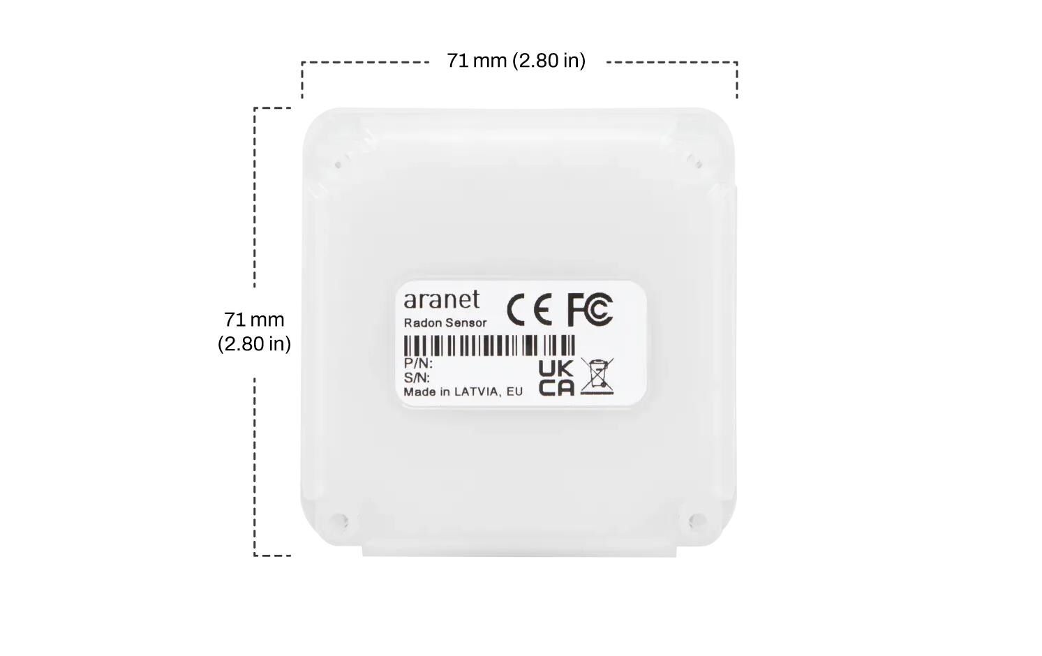 Aranet Radon PLUS HOME Sensor, Bluetooth